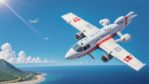 海の空港