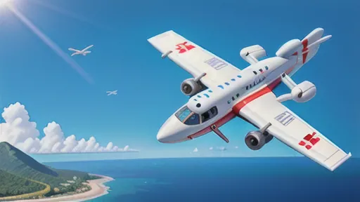海の空港
