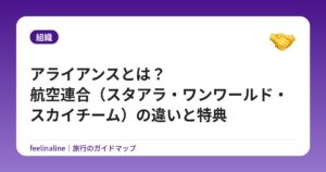 アライアンスとは？航空連合（スタアラ・ワンワールド・スカイチーム）の違いと特典