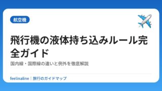 飛行機の液体持ち込みルール完全ガイド｜国内線・国際線の違いと例外を徹底解説