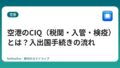 空港のCIQ（税関・入管・検疫）とは？入出国手続きの流れ