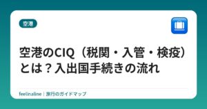 空港のCIQ(税関・入管・検疫)とは?入出国手続きの流れ