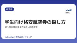 学生向け格安航空券の探し方｜安く飛行機に乗る方法とLCC活用術