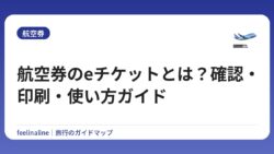航空券のeチケットとは？確認・印刷・使い方ガイド
