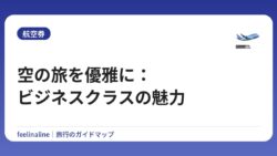空の旅を優雅に：ビジネスクラスの魅力