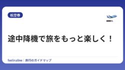 途中降機で旅をもっと楽しく！