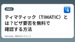ティマティック（TIMATIC）とは？ビザ要否を無料で確認する方法【2026年版】