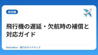 飛行機の遅延・欠航時の補償と対応ガイド