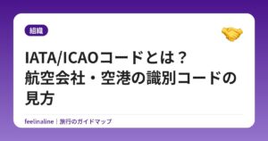 IATA/ICAOコードとは？航空会社・空港の識別コードの見方
