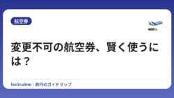 変更不可の航空券、賢く使うには？
