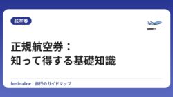 正規航空券：知って得する基礎知識