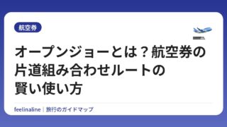 オープンジョーとは？航空券の片道組み合わせルートの賢い使い方