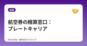 航空券の精算窓口:プレートキャリア