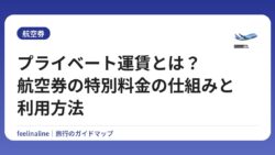 プライベート運賃とは？航空券の特別料金の仕組みと利用方法