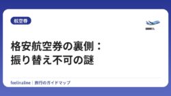格安航空券の裏側：振り替え不可の謎