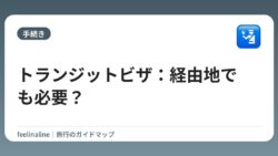 トランジットビザ：経由地でも必要？