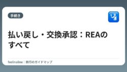 払い戻し・交換承認：REAのすべて