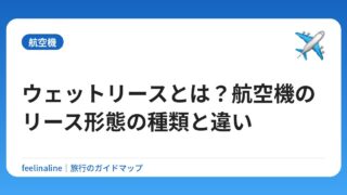 ウェットリースとは？航空機のリース形態の種類と違い